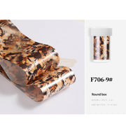 Bright Nail Foil Transfer - Available in 8 designs 9 Nail Art