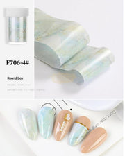 Bright Nail Foil Transfer - Available in 8 designs Nail Art