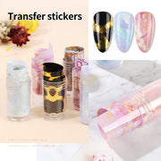 Bright Nail Foil Transfer - Available in 8 designs Nail Art