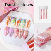 Bright Nail Foil Transfer - Available in 8 designs Nail Art