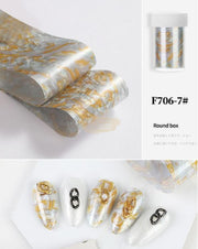 Bright Nail Foil Transfer - Available in 8 designs Nail Art