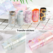 Bright Nail Foil Transfer - Available in 8 designs Nail Art