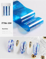 Bright Nail Foil Transfer - Available in 8 designs Nail Art