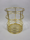 Brush Holder Round Cylinder - Gold Salon Furniture