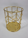 Brush Holder Round - Gold Salon Furniture