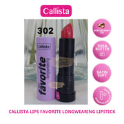 CALLISTA LIPS FAVORITE LONGWEARING LIPSTICK 302 Planet Red Lipstick