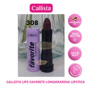 CALLISTA LIPS FAVORITE LONGWEARING LIPSTICK 308 Vamp-Like Lipstick