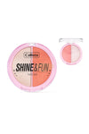 CALLISTA SHINE&FUN FACE DUO 120 Dream Team Blush & Highlight Palette 10g Blush & Highlighter