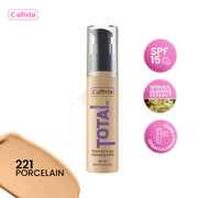 CALLISTA TOTAL PERFECTING FOUNDATION 221 Porcelain SPF 15 30ml Foundation