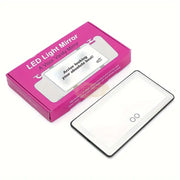 Car Visor Vanity Mirror with LED 260*135mm | 3 Light Modes | USB Rechargeable Mirror