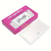 Car Visor Vanity Mirror with LED 260*135mm | 3 Light Modes | USB Rechargeable Mirror