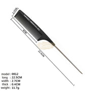 Carbon Anti-Static Pin Tail Comb 0812 Hair Brush