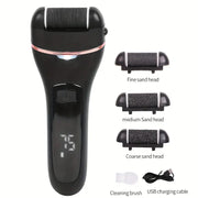 USB Rechargeable Foot File Callus Remover with Display & Light