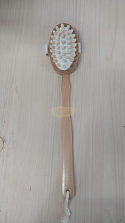 Cellulite Massage brush with Long Wood Handle Skin Care Brush