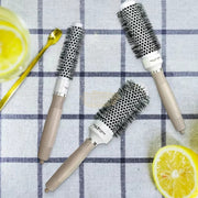 Ceramic Ionic Round White Hair Brush 1.7| Anti‑Frizz & Smooth Styling Hair Brush