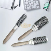 Ceramic Ionic Round White Hair Brush 1.7| Anti‑Frizz & Smooth Styling Hair Brush