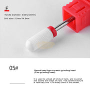Ceramic Nail Drill Bit 3/32’’ Available in 12 types 5: PT07 F Barrel Ball (C) Fine Drill Bit