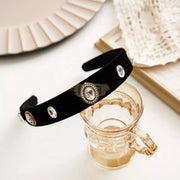 Clarmer Baroque Velvet Crystal Headband Crystal Hair Accessories