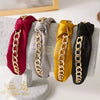 Clarmer Knotted Chain Wide headband Design 18 Hair Accessories