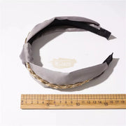 Clarmer Knotted Chain Wide headband Design 18 Hair Accessories