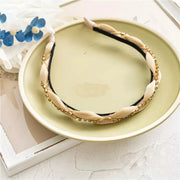 Clarmer Vintage Elegant Headband Beige Hair Accessories