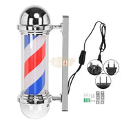 Classic Barber Light Pole | Rotating with light | 32cm Outdoor Lighting