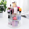 Clear Acrylic Makeup & Cosmetic Organizer with 360 Rotating Chassis Salon Furniture