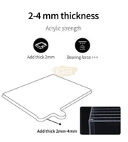 Clear Acrylic Nail Tip Display Board 60 tips - 5 layers Nail Salon Accessories