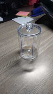 Clear Cotton Round Organizer | 9.5*7 cm (container only) Storage Containers