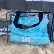 Clear PVC Tote Bag with Black Handle 30x10x22cm Tote Bag