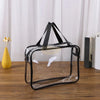 Clear PVC Tote Bag with Black Handle 30x10x22cm Tote Bag
