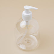 Clear Refillable Bottle With Pump Dispenser - 500ml