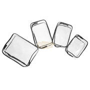 Clear Toiletry Makeup Bag | Black Toiletry Bag
