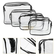 Clear Toiletry Makeup Bag | Black Toiletry Bag