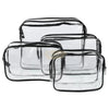 Clear Toiletry Makeup Bag | Black Toiletry Bag