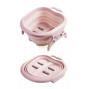 Collapsible Foot Spa Soaking Tub with Massage Rollers Foot Spa