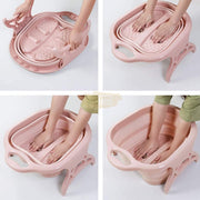 Collapsible Foot Spa Soaking Tub with Massage Rollers Foot Spa