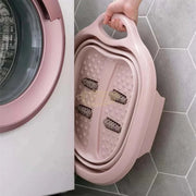 Collapsible Foot Spa Soaking Tub with Massage Rollers Foot Spa