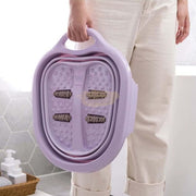 Collapsible Foot Spa Soaking Tub with Massage Rollers Foot Spa