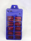 Color Nail Tips | Full Cover | Coffin | 004 (100 pcs/box) Nail Tips