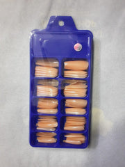 Color Nail Tips | Full Cover | Coffin | 012 (100 pcs/box) Nail Tips