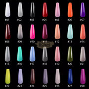 Color Nail Tips | Full Cover | Coffin | 015 (100 pcs/box) Nail Tips