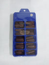 Color Nail Tips | Full Cover | Coffin | 024 (100 pcs/box) Nail Tips
