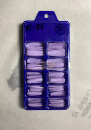Color Nail Tips | Full Cover | Coffin | 025 (100 pcs/box) Nail Tips
