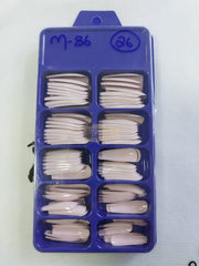 Color Nail Tips | Full Cover | Coffin | 026 (100 pcs/box) Nail Tips