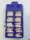 Color Nail Tips | Full Cover | Coffin | 026 (100 pcs/box) Nail Tips