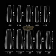 Color Nail Tips | Full Cover | Coffin | 027 (100 pcs/box) Nail Tips
