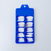 Color Nail Tips | Full Cover | Stiletto | 01 White (100 pcs/box) Press On Nails