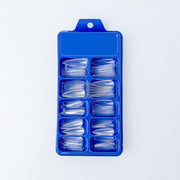 Color Nail Tips | Full Cover | Stiletto | 03 Clear (100 pcs/box) Press On Nails