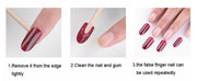 Color Nail Tips | Full Cover | Stiletto | 03 Clear (100 pcs/box) Press On Nails